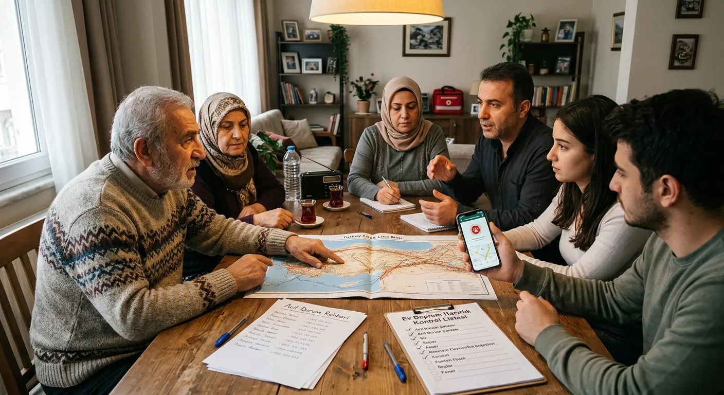 Aile deprem güvenlik planı