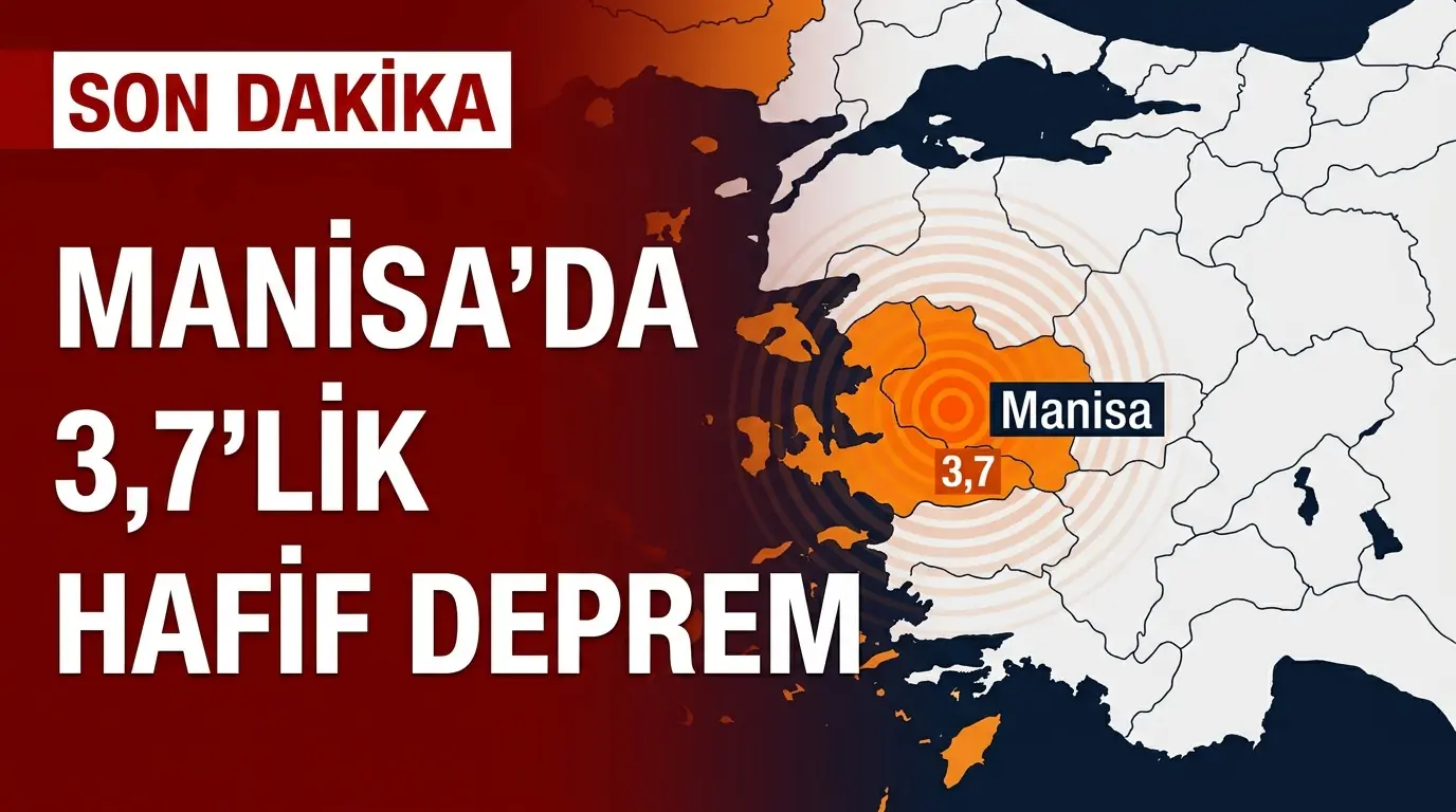 Manisa Gördes'te 3.7 Büyüklüğünde Deprem: Bölgedeki Sismik Hareketlilik