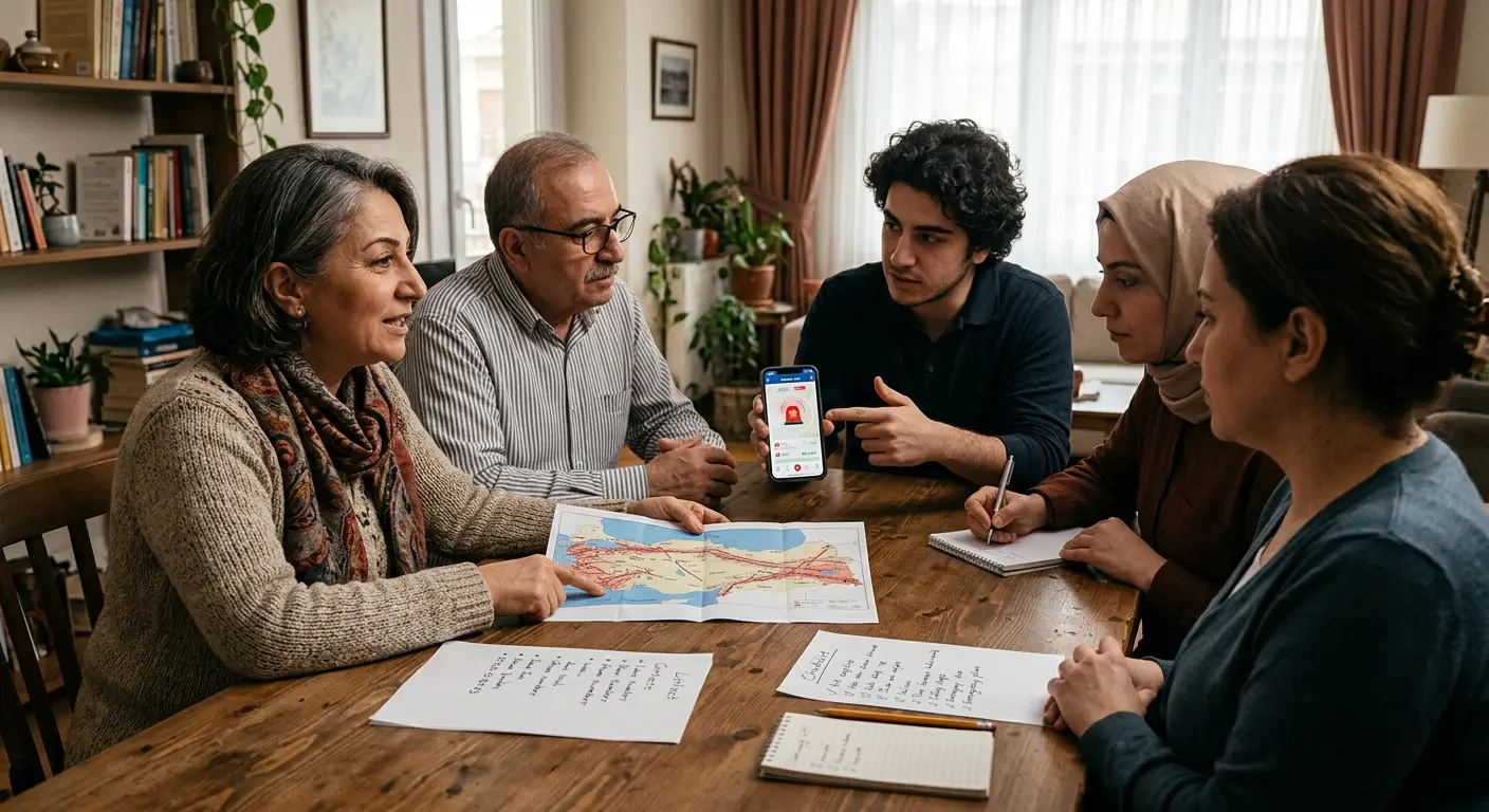 Aile deprem güvenlik planı
