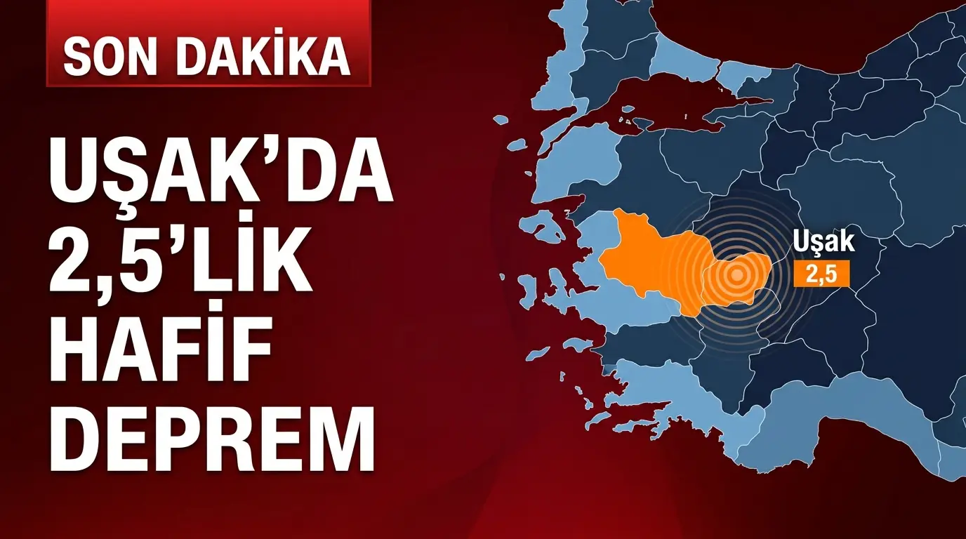 Uşak Deprem Son Dakika: Emet Merkezli 2.5 Mikro Sarsıntı Detayları