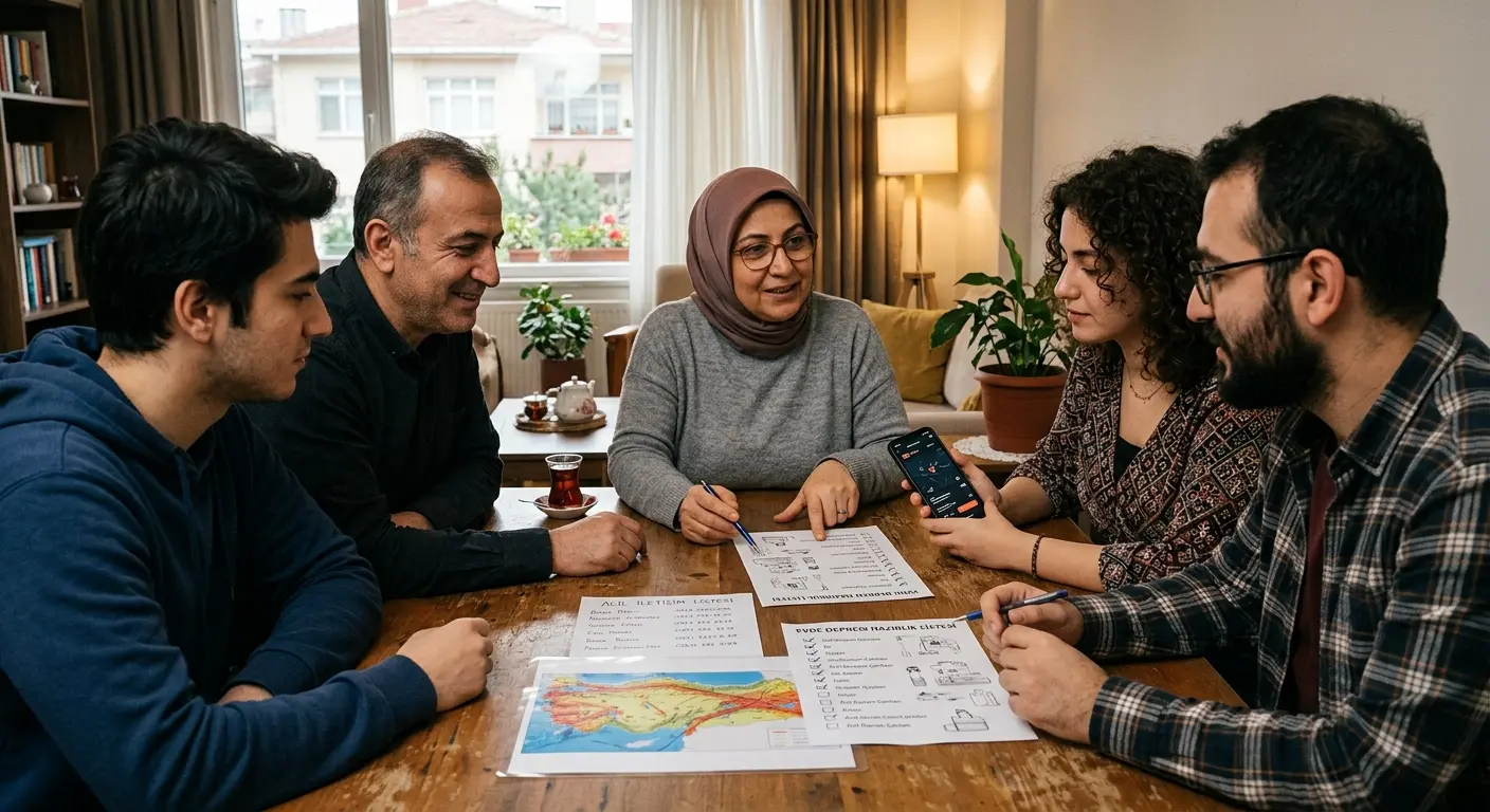 Aile deprem güvenlik planı
