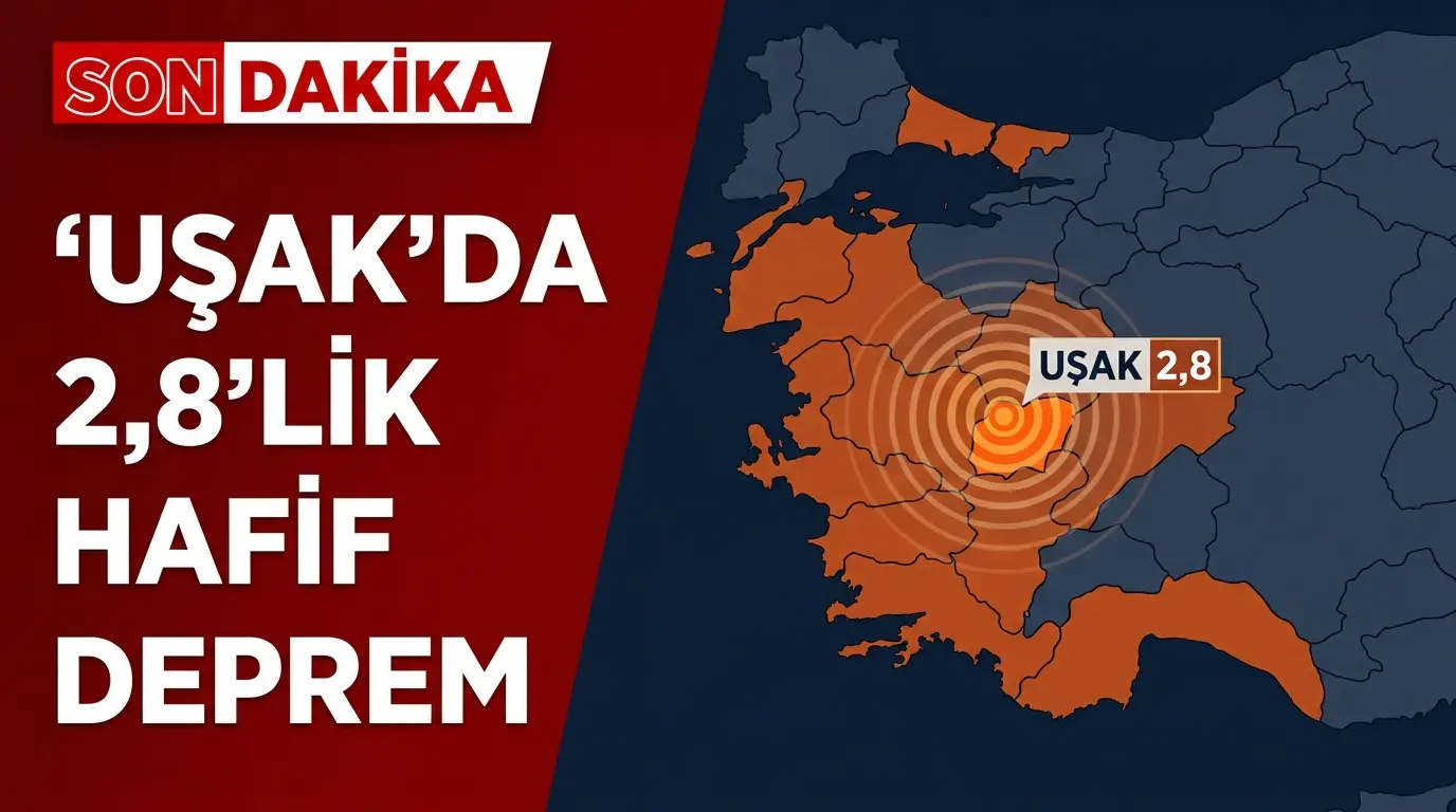 Uşak Sınırında Korkutan Sarsıntı: 2.8 Büyüklüğünde Deprem Meydana Geldi