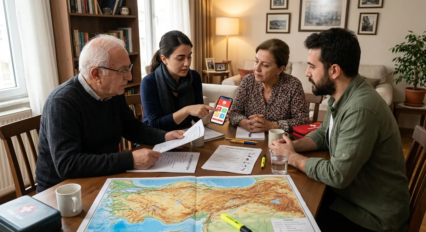 Aile deprem güvenlik planı