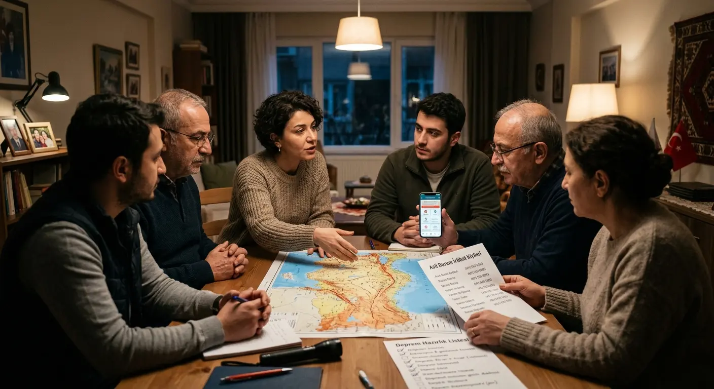 Aile deprem güvenlik planı