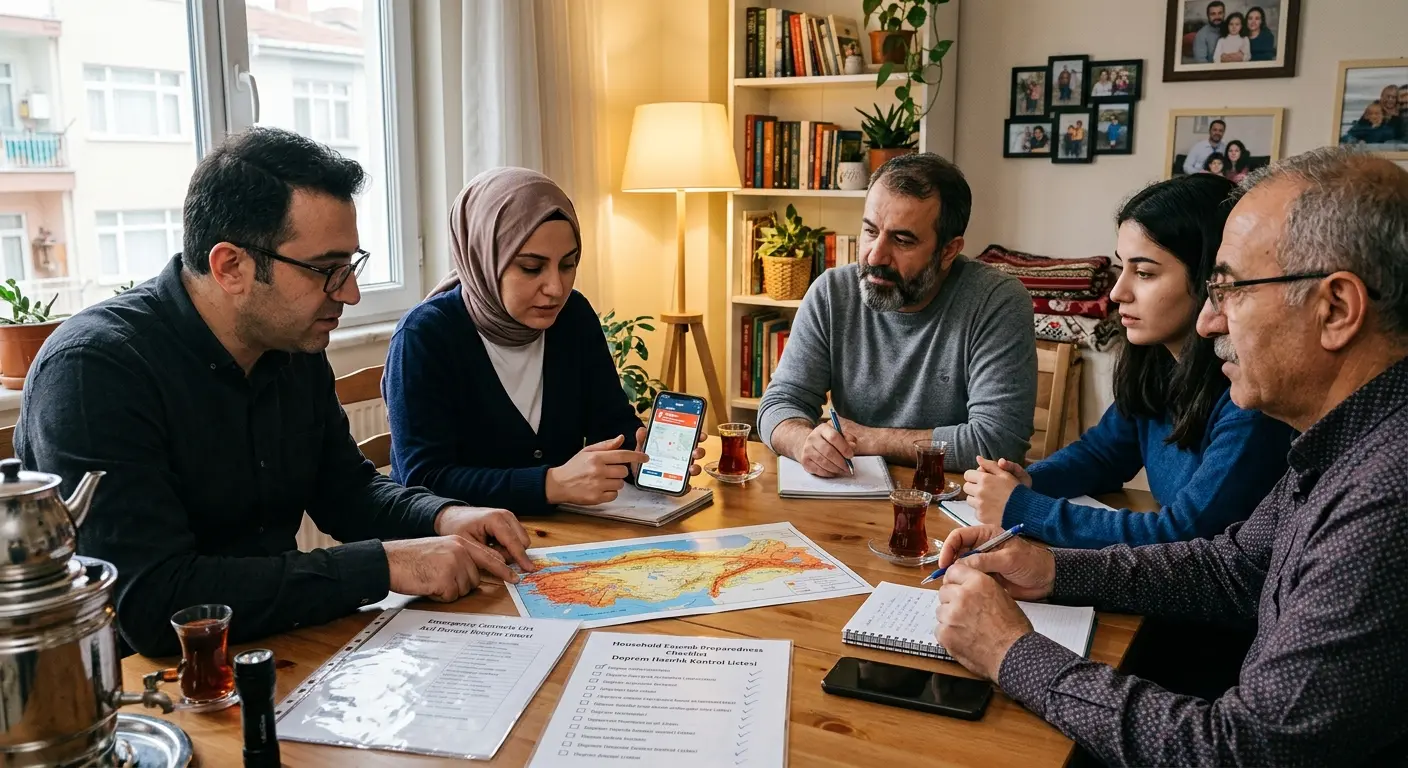 Aile deprem güvenlik planı