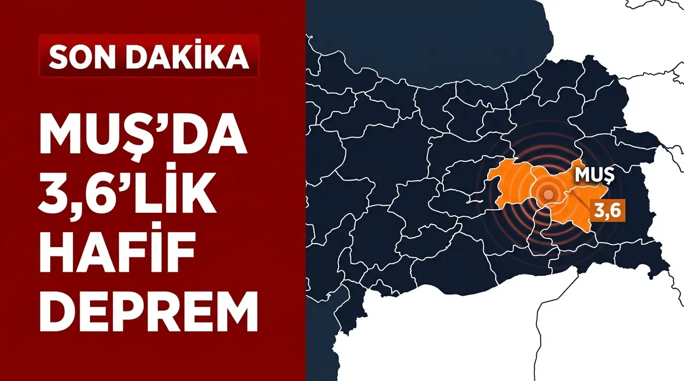 Muş ve Ağrı Sınırında 3.6 Büyüklüğünde Deprem: Bölge Beşik Gibi