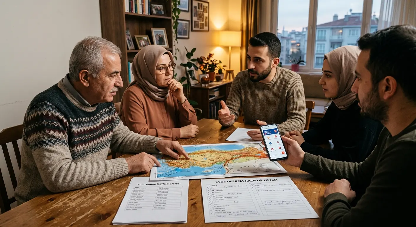 Aile deprem güvenlik planı
