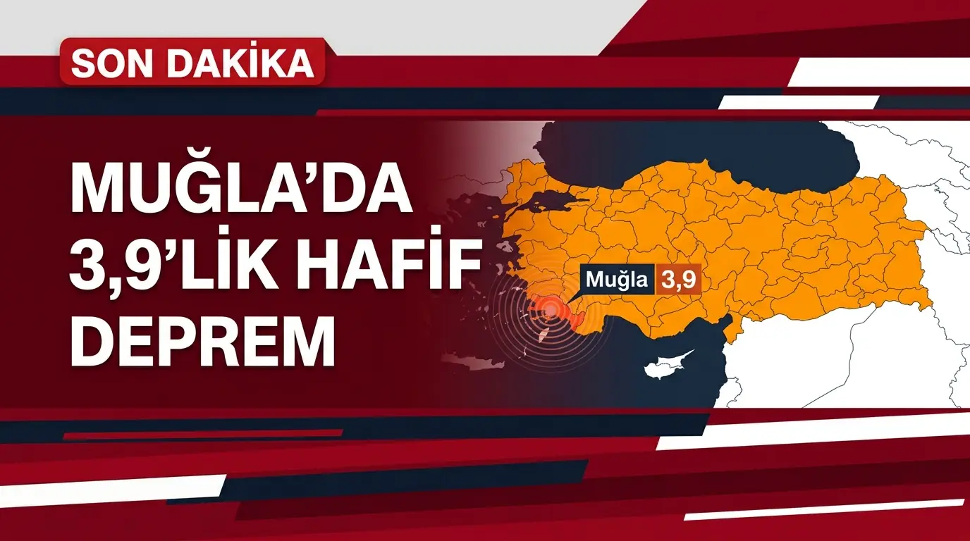 Muğla Akdeniz Açıklarında 3.9 Büyüklüğünde Deprem: Sismik Analiz