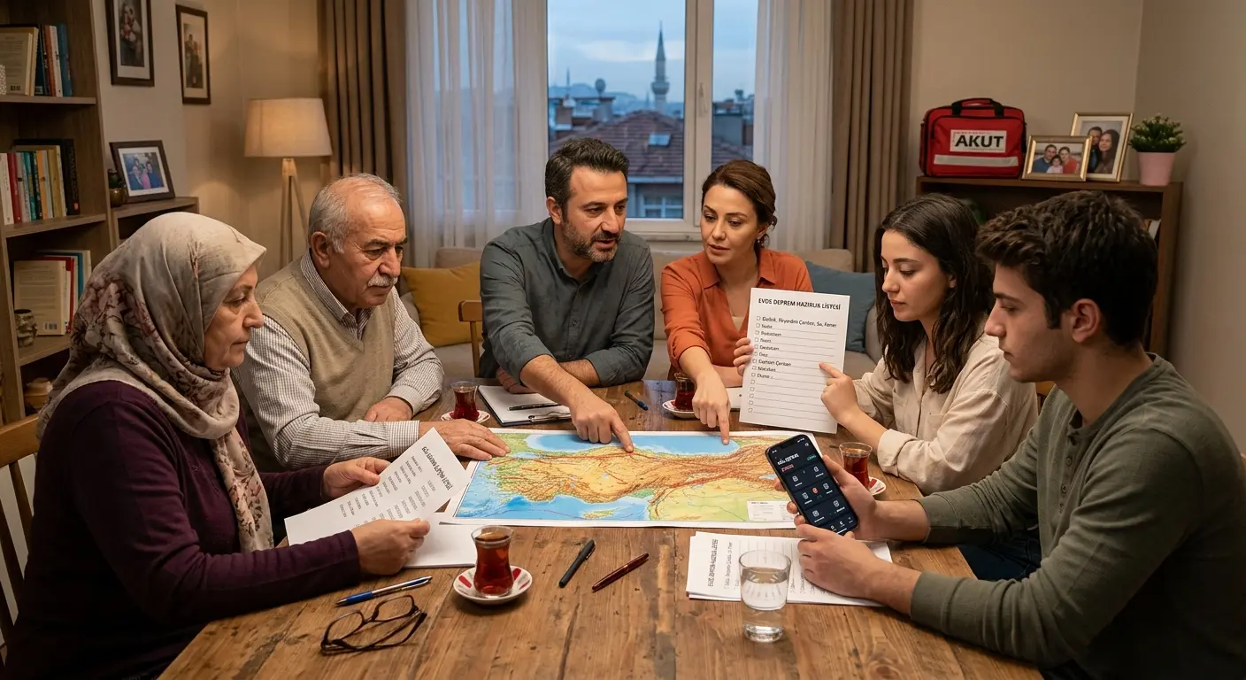 Aile deprem güvenlik planı
