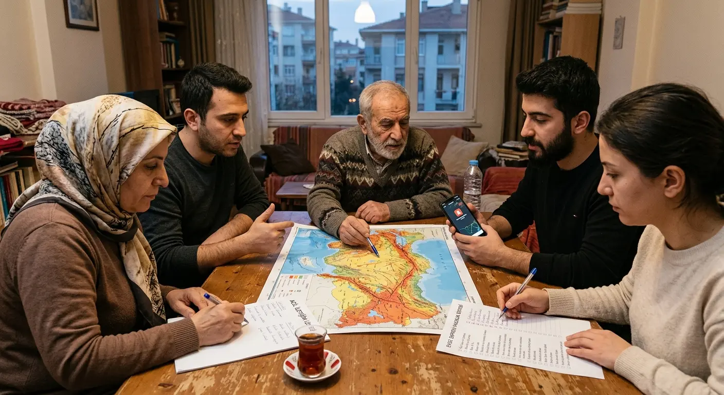 Aile deprem güvenlik planı