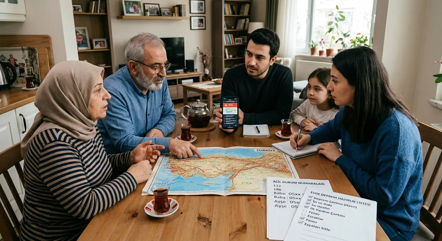 Aile deprem güvenlik planı