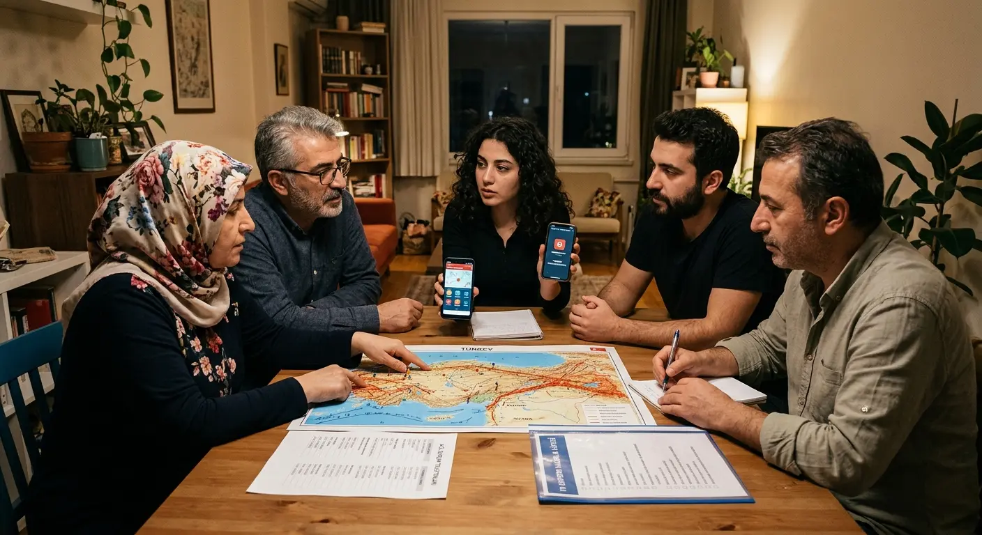 Aile deprem güvenlik planı