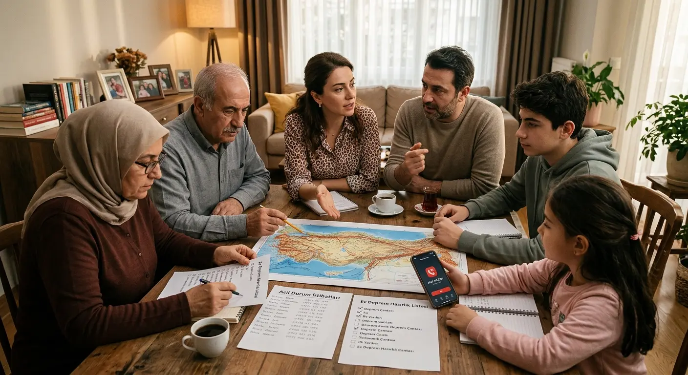 Aile deprem güvenlik planı