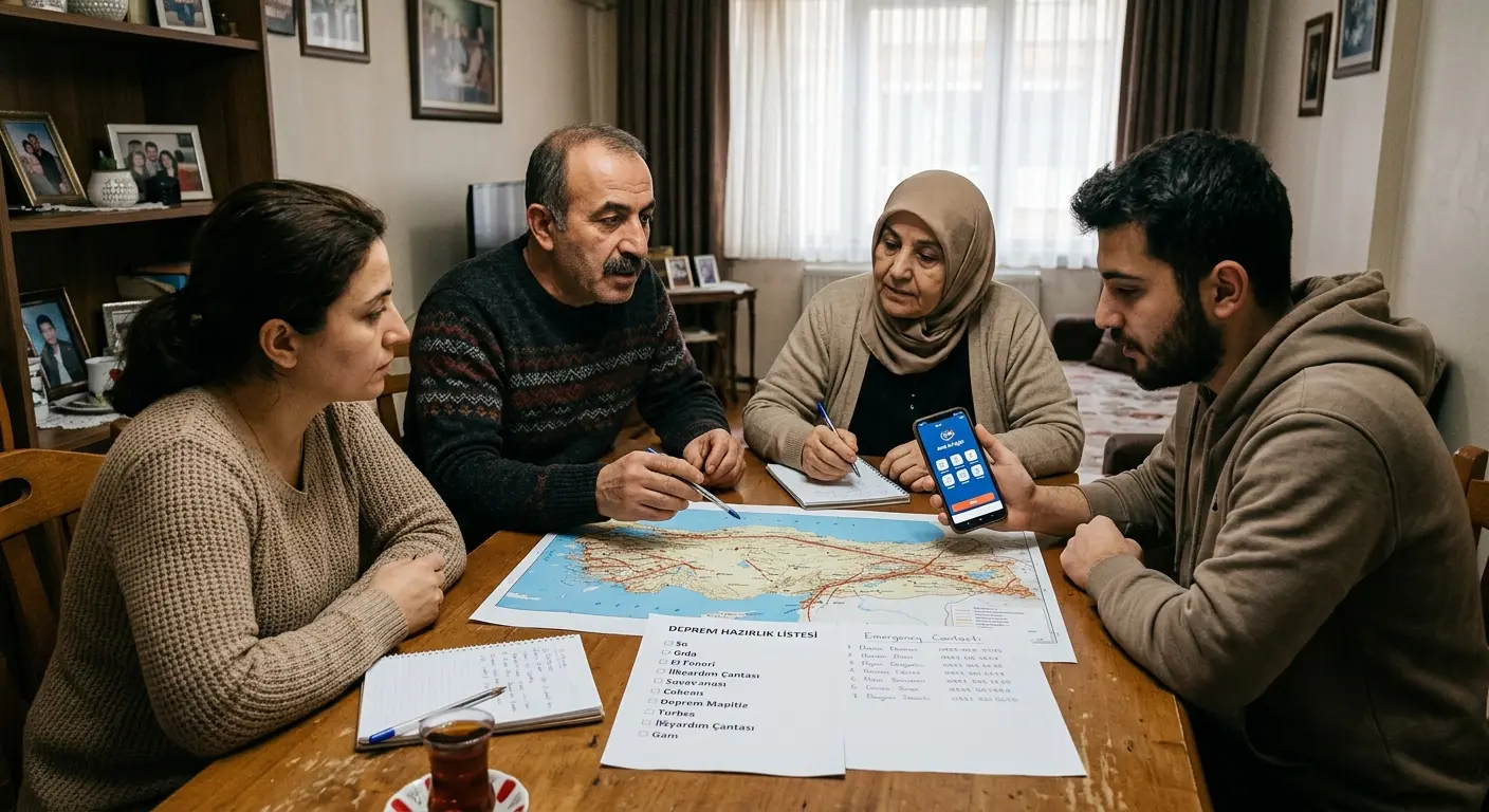 Aile deprem güvenlik planı