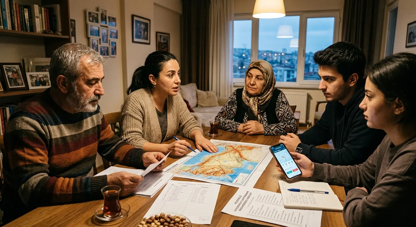 Aile deprem güvenlik planı