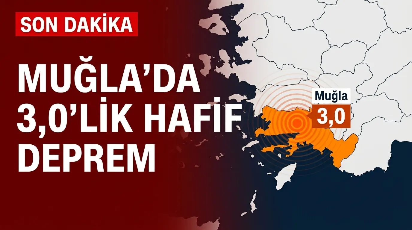 Muğla'da Hafif Şiddetli Deprem: Akdeniz'de Korkutan Sarsıntı