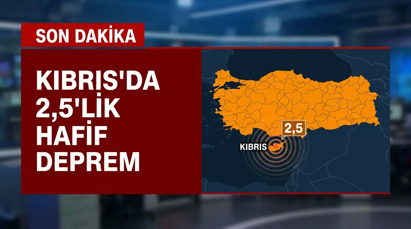 Kıbrıs'ta 2.5 Büyüklüğünde Deprem: Akdeniz'de Sismik Hareketlilik