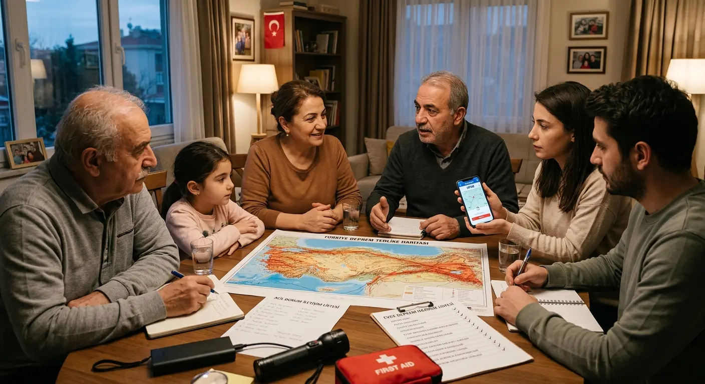 Aile deprem güvenlik planı