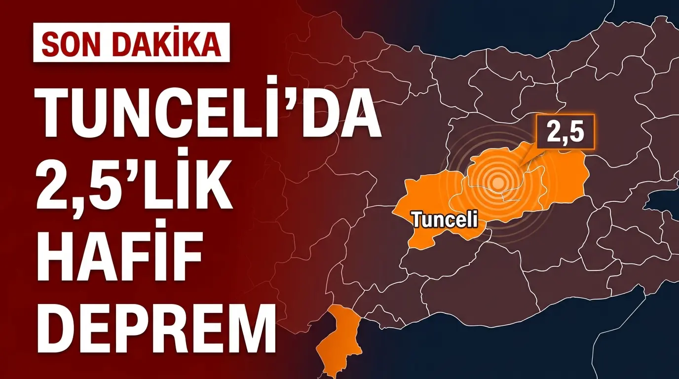 Tunceli Bingöl Sınırı 2.5 Büyüklüğünde Deprem Haberi ve Analizi