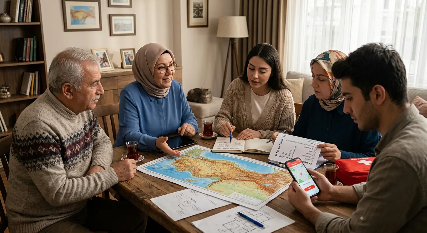 Aile deprem güvenlik planı
