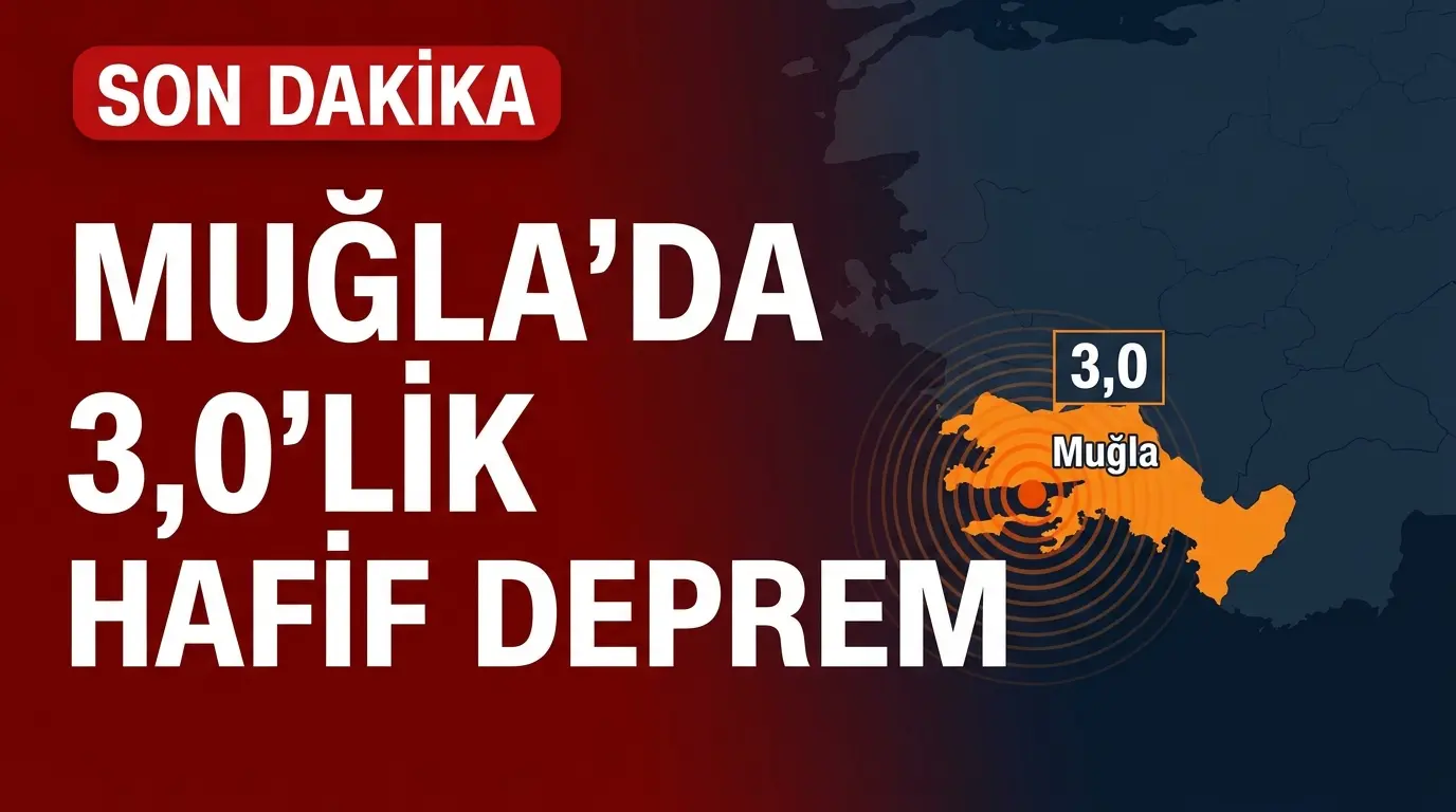 Muğla Deprem Haberi: Akdeniz'de 3 Büyüklüğünde 3 Sarsıntı Kaydedildi