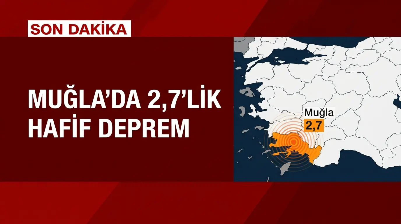 Muğla Akdeniz Açıklarında 2.7 Büyüklüğünde Korkutan Deprem