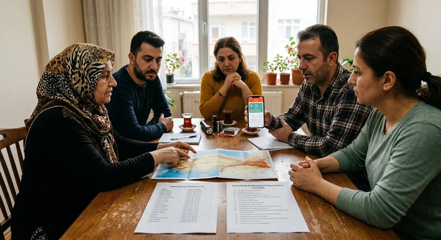 Aile deprem güvenlik planı