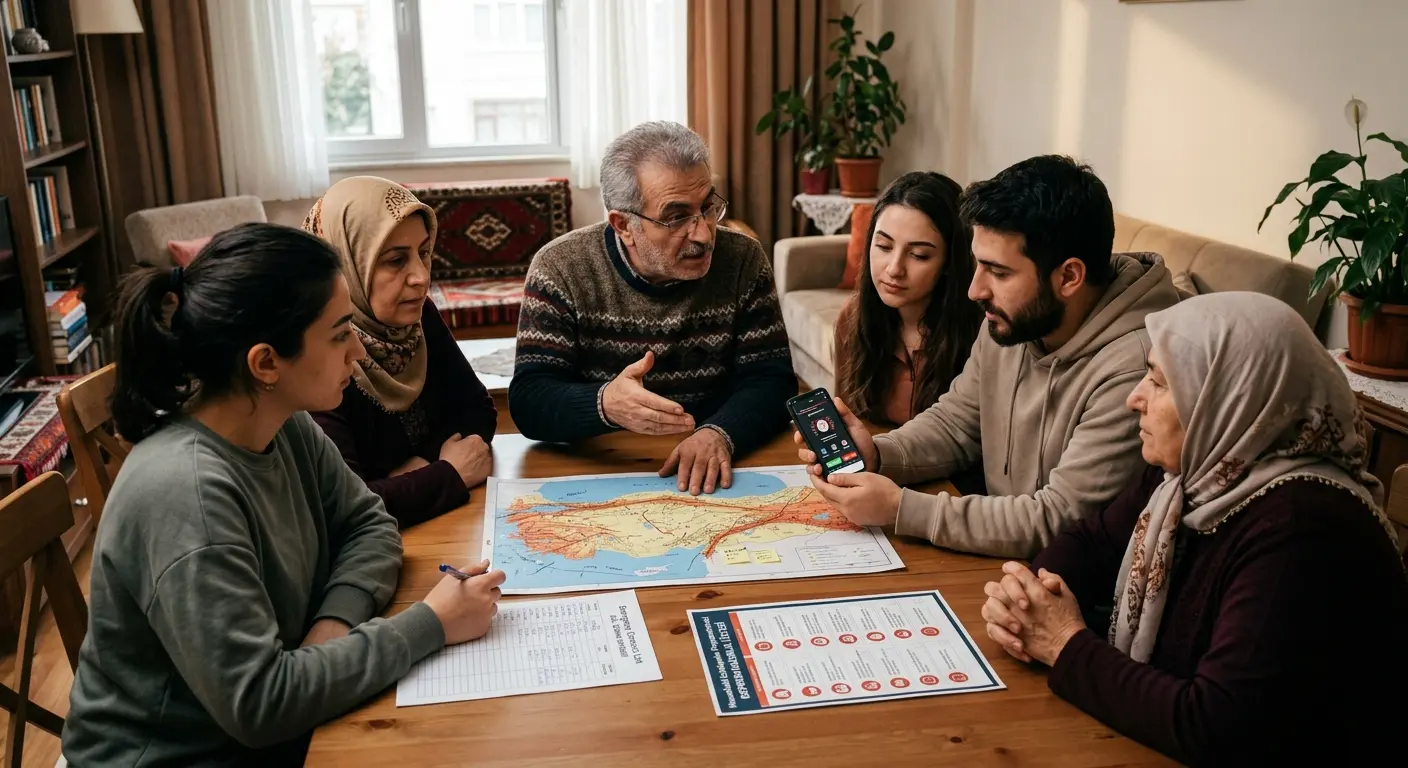 Aile deprem güvenlik planı