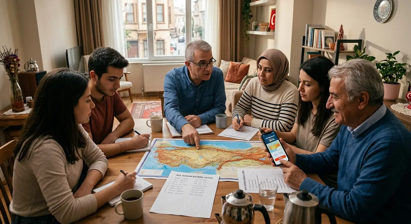 Aile deprem güvenlik planı