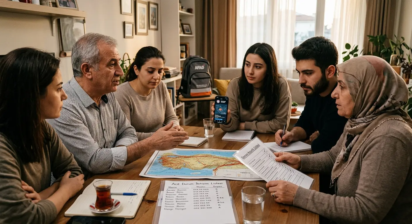 Aile deprem güvenlik planı