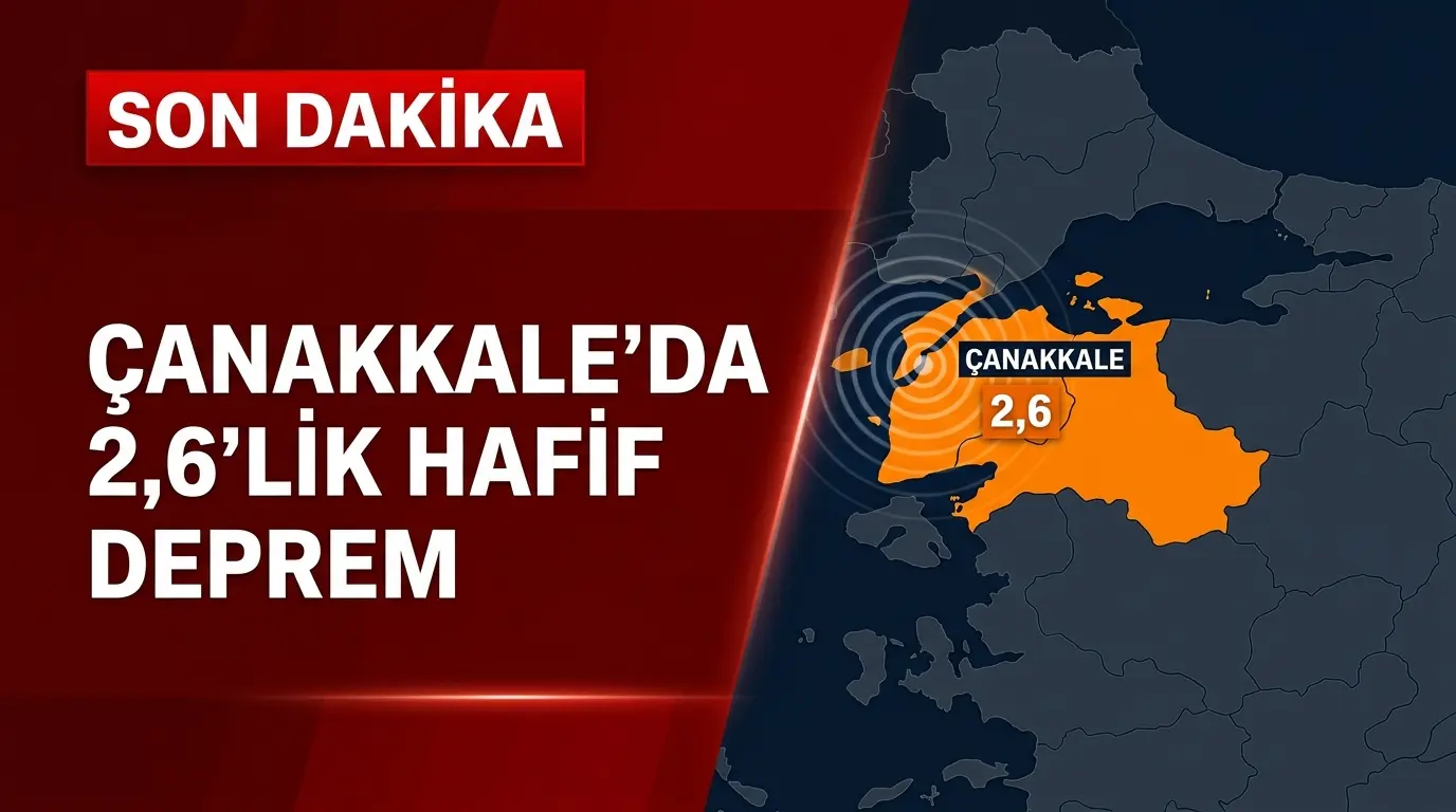 Çanakkale Açıklarında Korkutan Sarsıntı: 2.6 Büyüklüğünde Deprem
