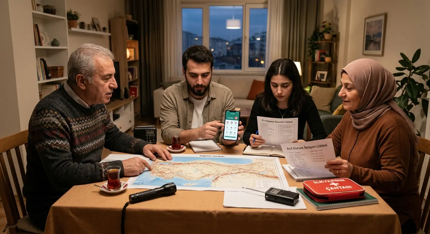 Aile deprem güvenlik planı