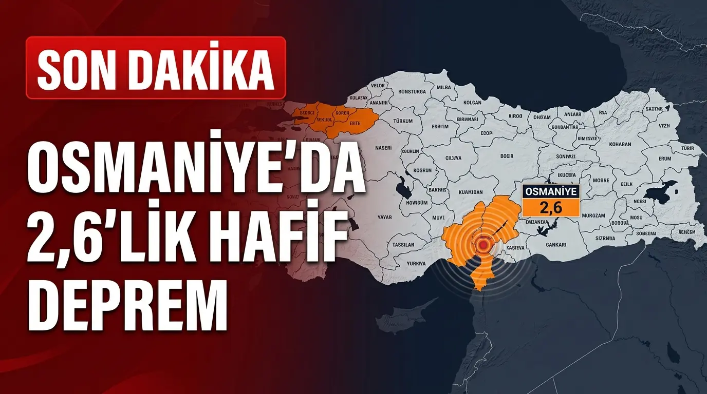 Osmaniye Kumarlı Depremi: 2.6 Büyüklüğünde Sarsıntı Detayları