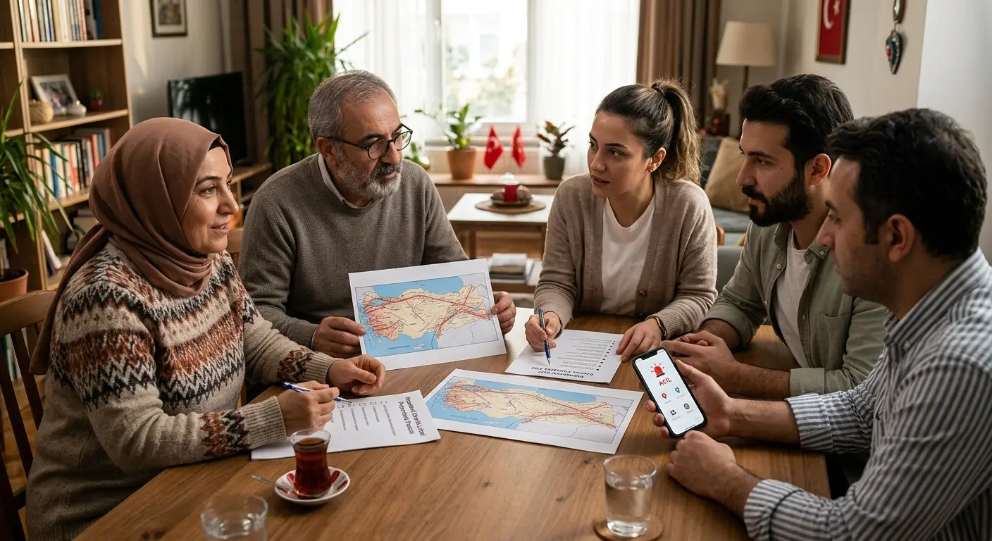 Aile deprem güvenlik planı