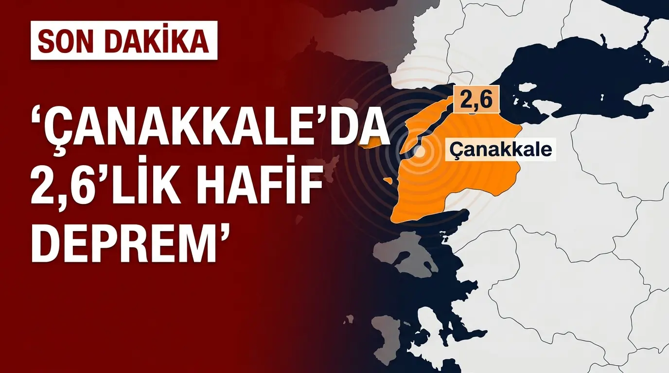 Çanakkale Ege Denizi’nde 2.6 Büyüklüğünde Deprem: Son Durum