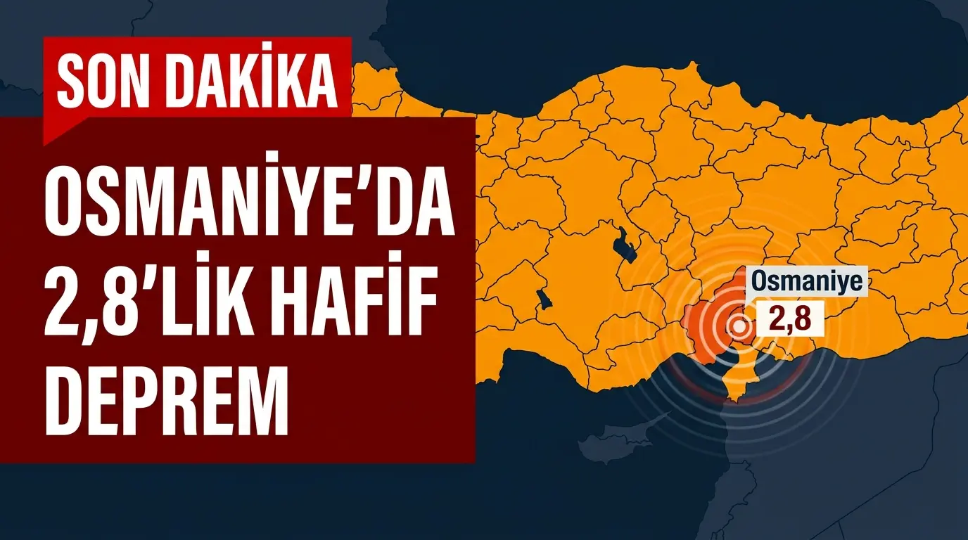 Osmaniye Kumarlı Mevkiinde 2.8 Büyüklüğünde Deprem Meydana Geldi