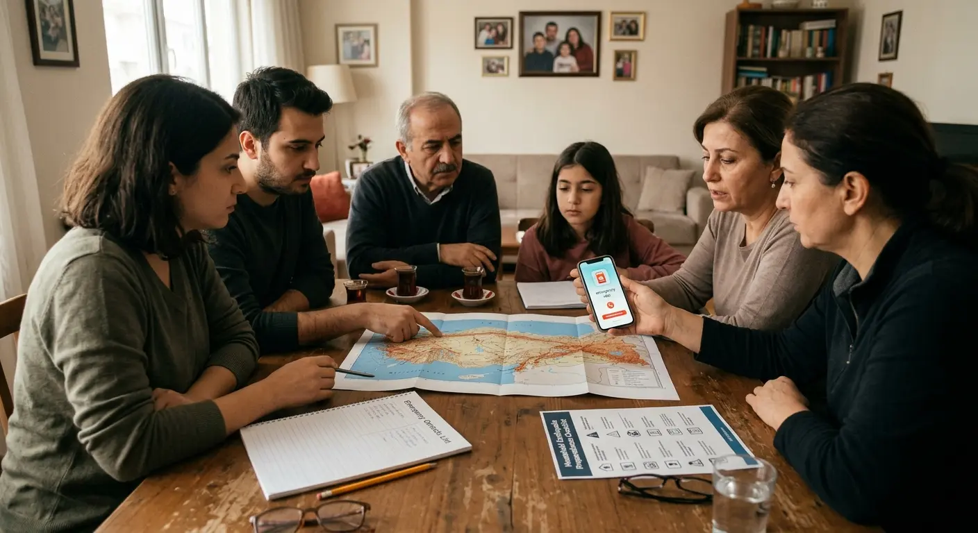 Aile deprem güvenlik planı