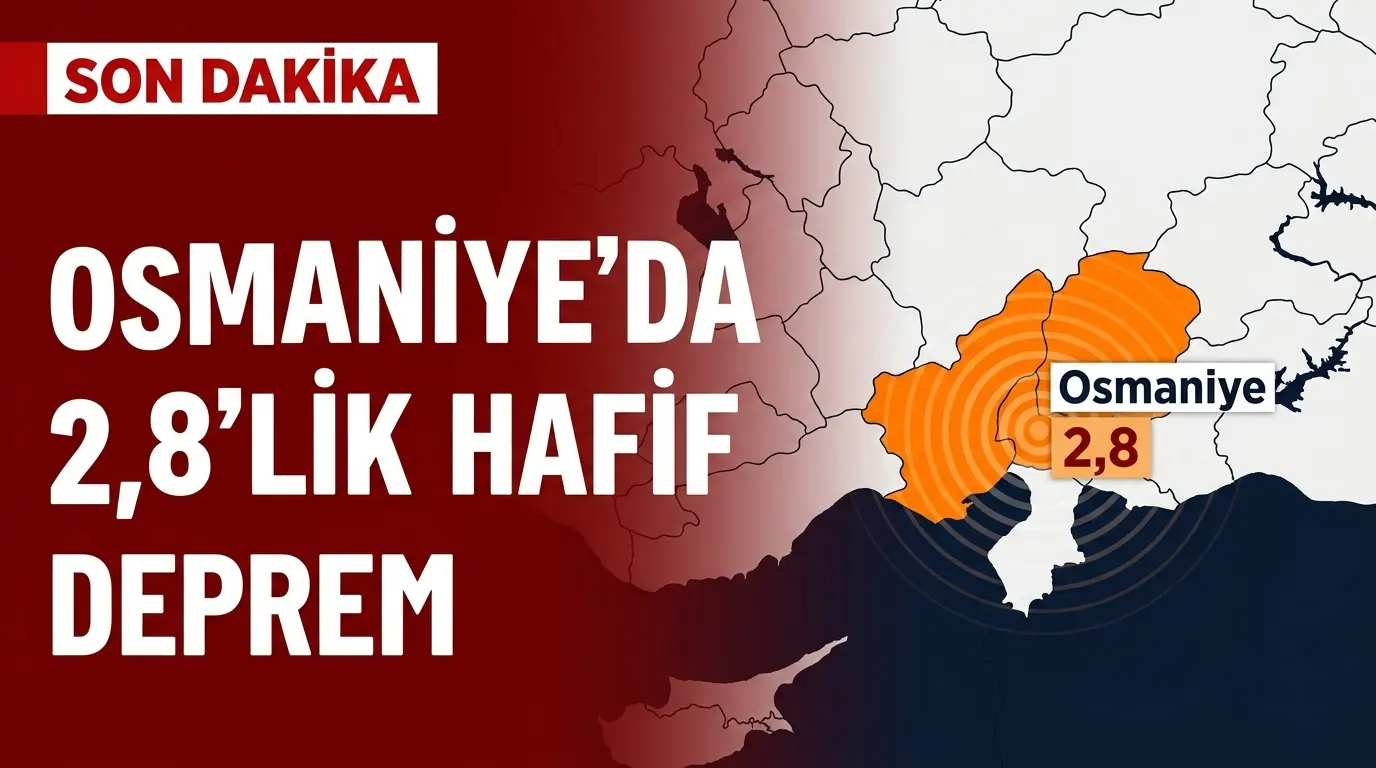 Osmaniye Sınırında Hareketlilik: 2.8 Büyüklüğünde Deprem Haberi