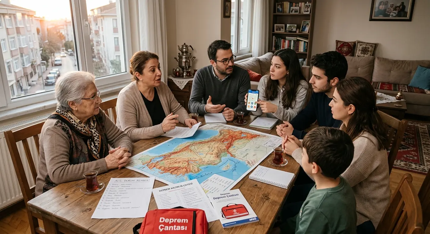 Aile deprem güvenlik planı