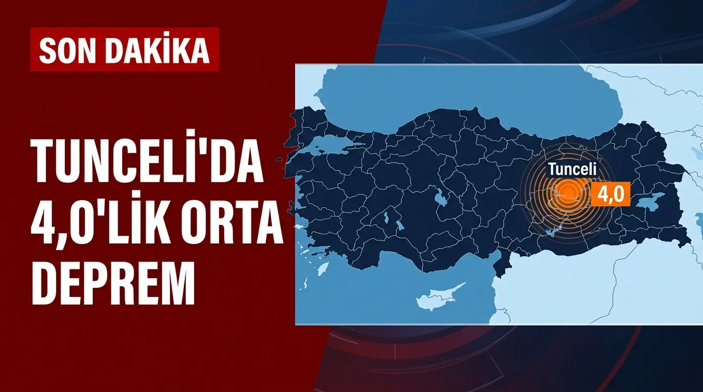 Tunceli'de 4 Büyüklüğünde Korkutan Deprem: Uzmanlar Ne Diyor?